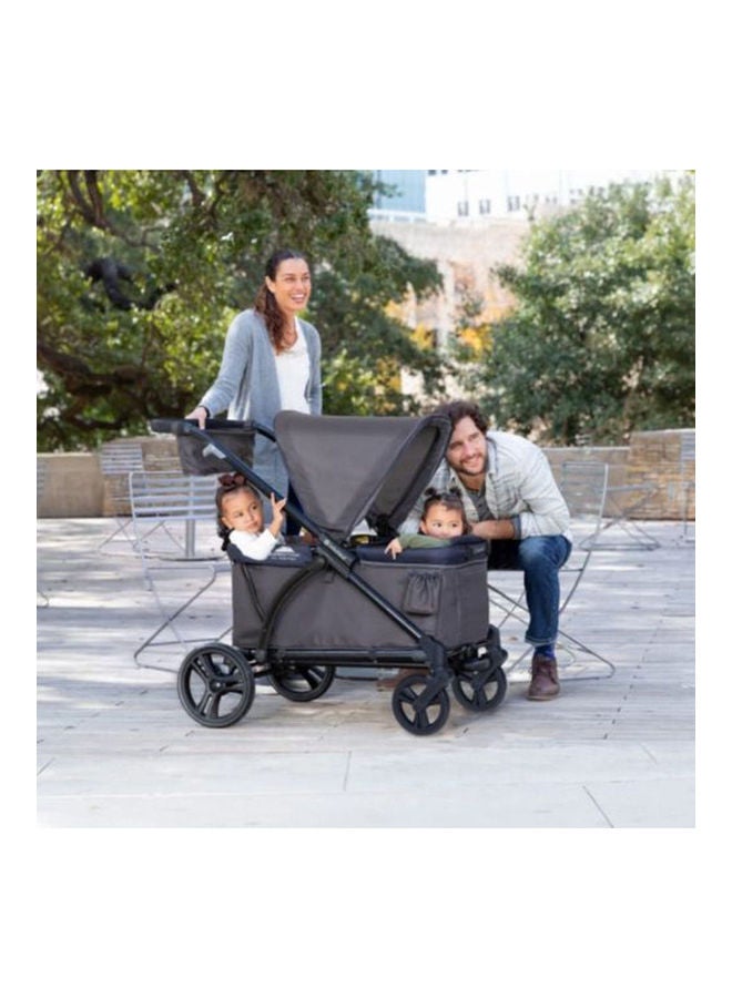 babytrend Expedition 2-In-1 Stroller Wagon -Smokey Navy - Image 3