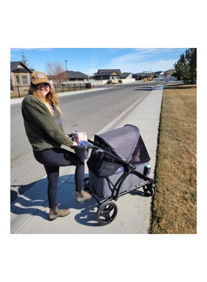 babytrend Expedition 2-In-1 Stroller Wagon -Smokey Navy - Image 2