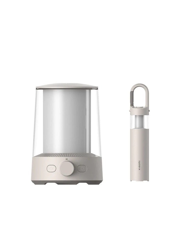 Xiaomi Multi-function Camping Lantern With Seperable Dual Light, NiteCore Extreme Light Adjustment, Bluetooth Smart Control & Type-C Charging - White - Image 2