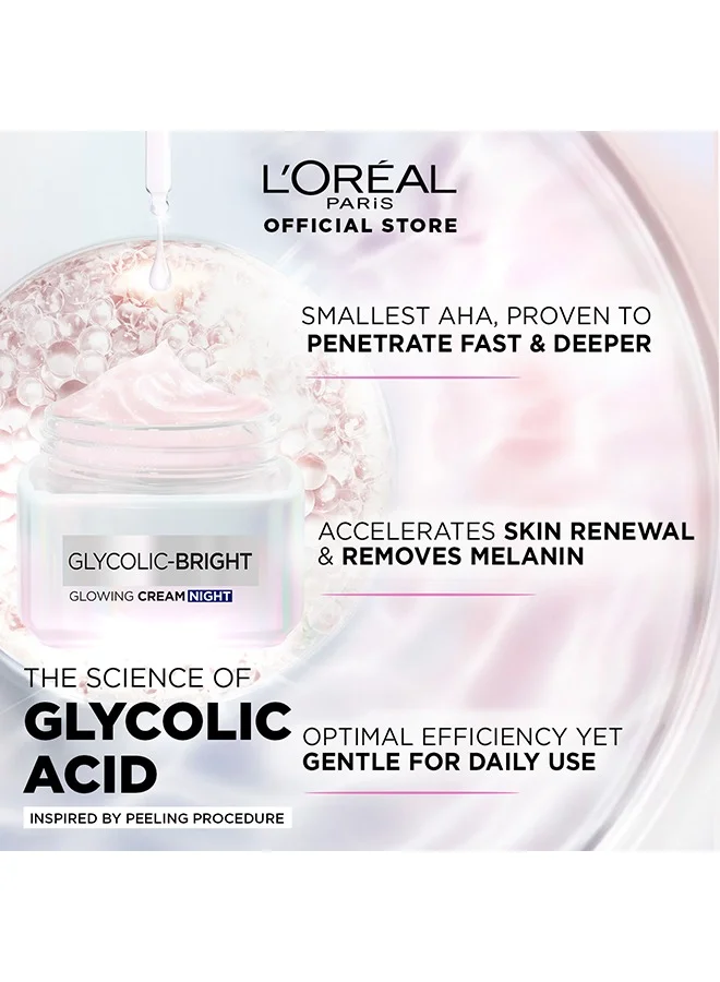 L'OREAL PARIS L'Oréal Paris Glycolic Bright Day Cream 50ml + Night Cream 50ml