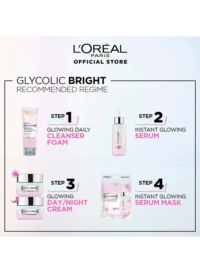 L'OREAL PARIS L'Oréal Paris Glycolic Bright Day Cream 50ml + Night Cream 50ml