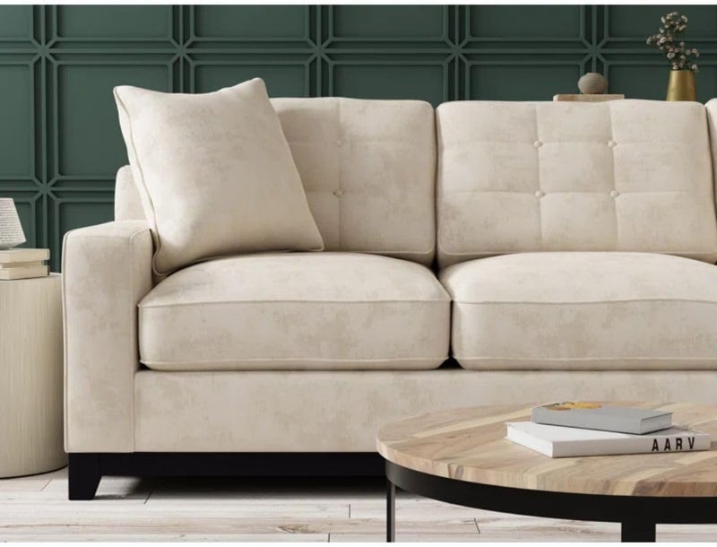 Comfynest Modern 93" Square-Arm Convertible Sofa Bed - Image 5