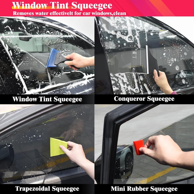 Zanch Window Tint Kit,Complete Tool Set for Professional Window Tint Protective Film Installation【Deluxe 29pcs with Red Heat Gun】 - Image 3