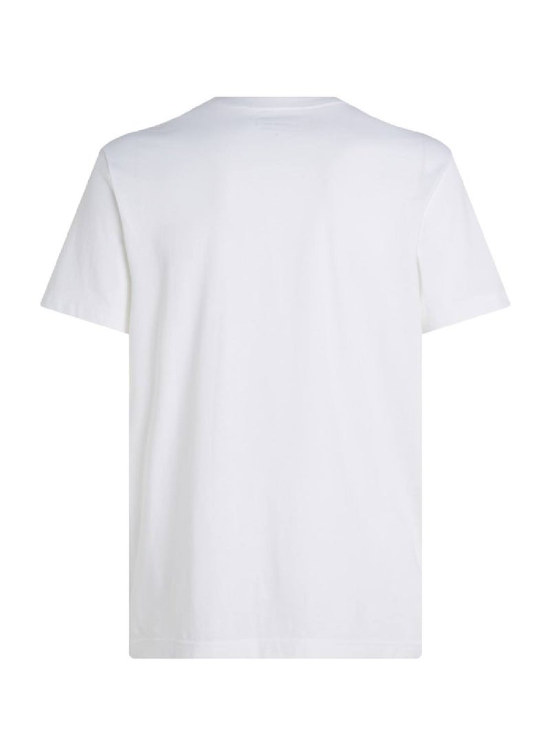 Calvin Klein Jeans Men's Minimal Logo T-Shirt - Cotton, White  - Image 5