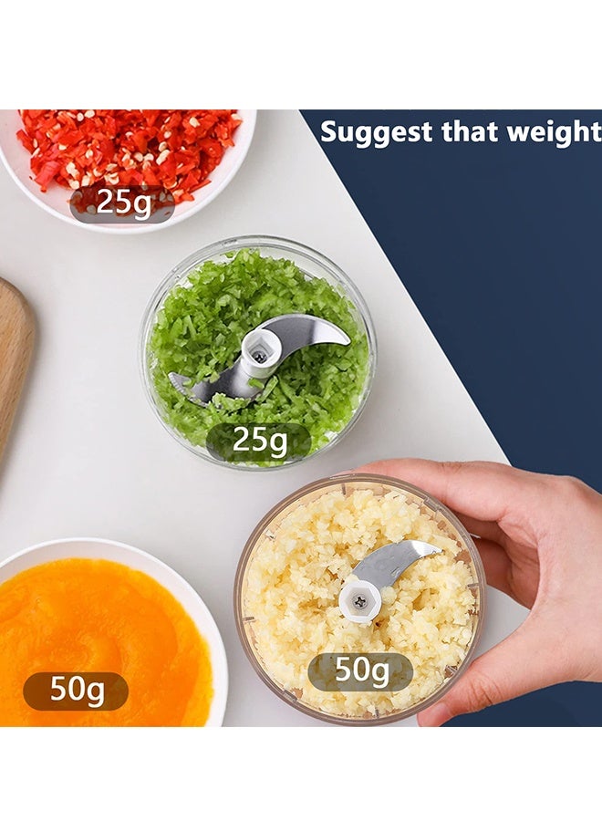 Electric Garlic Chopper 100ML Vegetable Chopper Food Chopper USB Mini Garlic Mincer  Onion Chopper Portable Small Food Processor for Garlic, Ginger, Chili, Vegetables - Image 5
