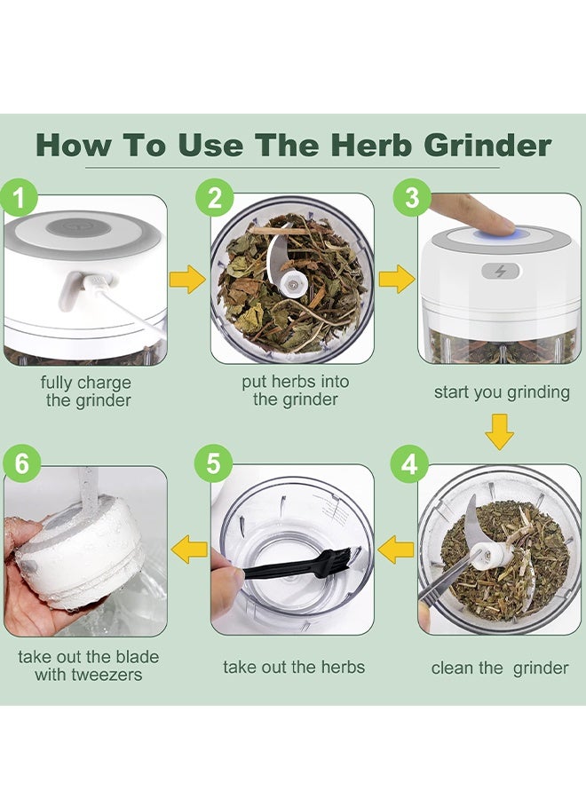 Electric Garlic Chopper 100ML Vegetable Chopper Food Chopper USB Mini Garlic Mincer  Onion Chopper Portable Small Food Processor for Garlic, Ginger, Chili, Vegetables - Image 3
