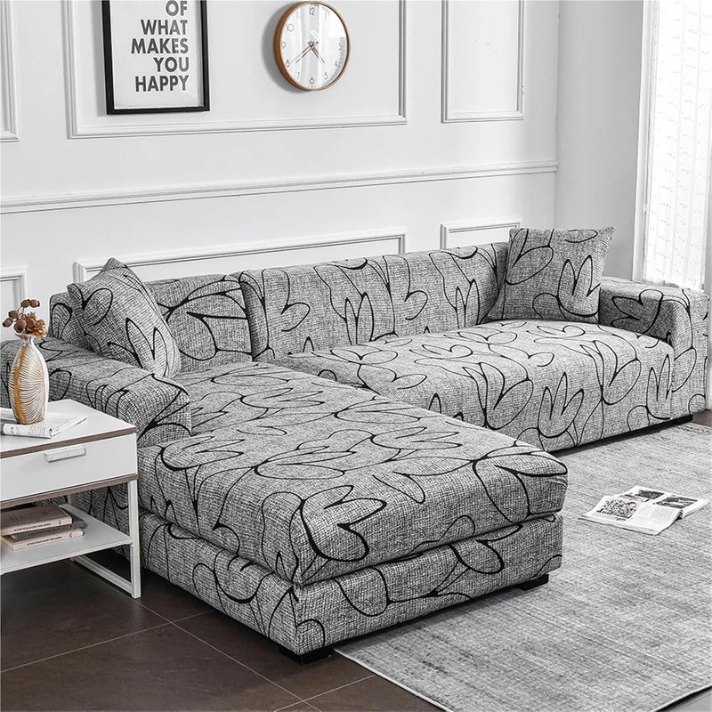 1pc Flower Printed Elastic Sofa Cover Furniture Protector for Living Room for Sofa Couch Cushion Covers(Color 12,2 Seater) - Image 4