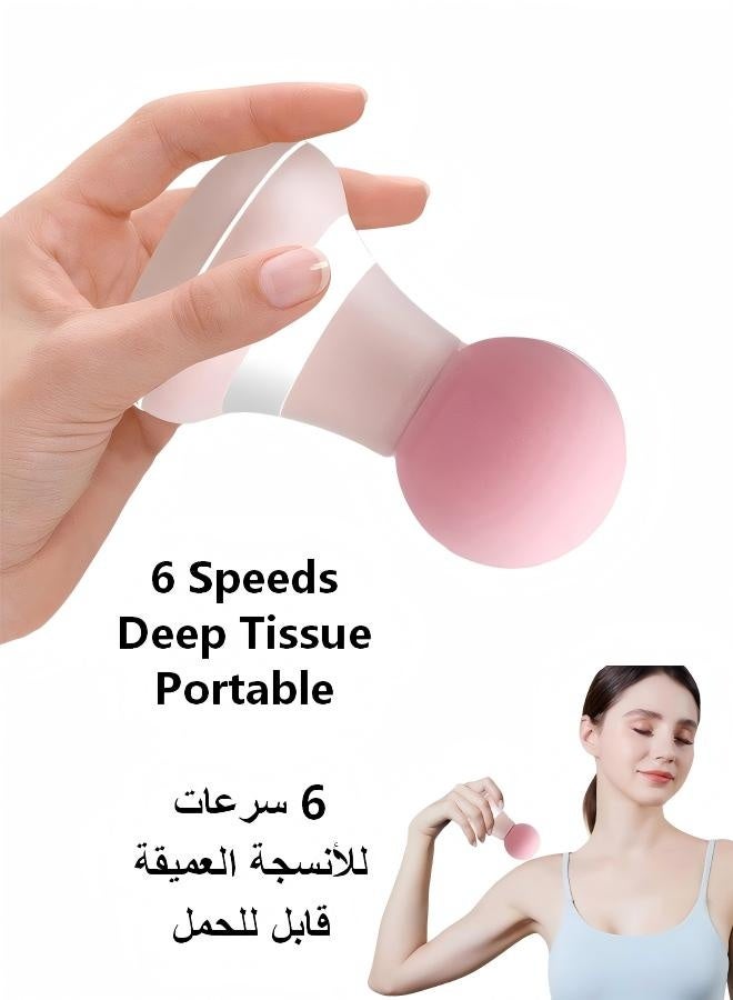 بابونا مسدس تدليك صغير للأنسجة العميقة (تدليك إيقاعي)، جهاز تدليك عضلي قوي ومحمول بـ 6 مستويات سرعة، لاسلكي وهادئ وقابل لإعادة الشحن، لتخفيف الآلام وتعافي العضلات بعد التمارين. - Image 1