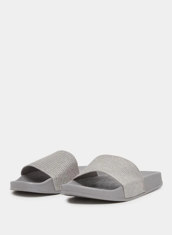 ستايلي Styli Textured Slip On Flip Flop