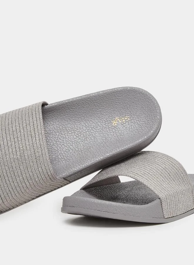 Styli Styli Textured Slip On Flip Flop