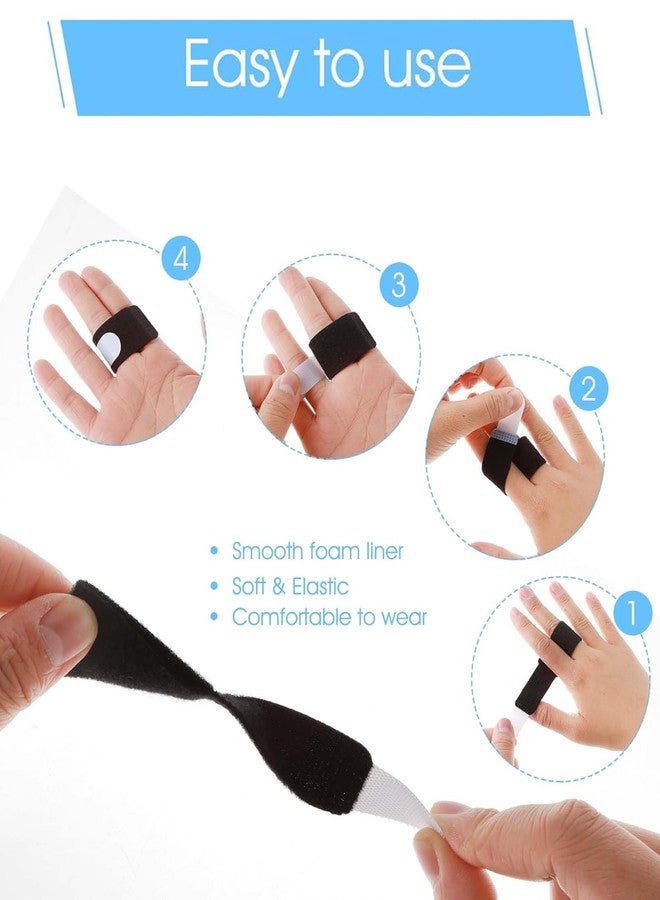 OXYGLOBE 5PCS Finger Splint, Finger Splint for Pain Relief Brace Straps Joint Dual Finger Support Basketball Player Volleyball Player Athletes Finger Corrector - Image 3