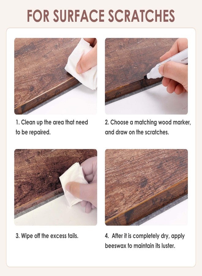 سيسو طقم إصلاح الخشب من سيسو، 40 قطعة، طقم إصلاح أثاث خشبي، أقلام تلوين وألوان خشبية مع شمع تلميع للخدوش والبقع والشقوق والثقوب والخدوش، وتغير لون الأسطح والأرضيات الخشبية. - Image 4