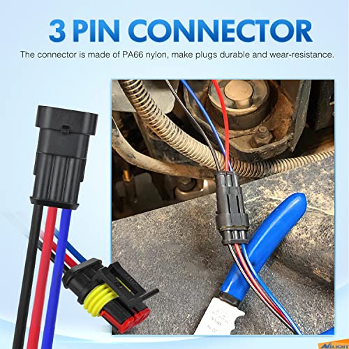 Nilight 3Pin Electrical Wire Connectors Male and Female Plug Socket Quick Disconnect Waterproof Plug and Play Wire Terminals for Automotive Cars Trucks Motorcycles Marine Boats - Image 5