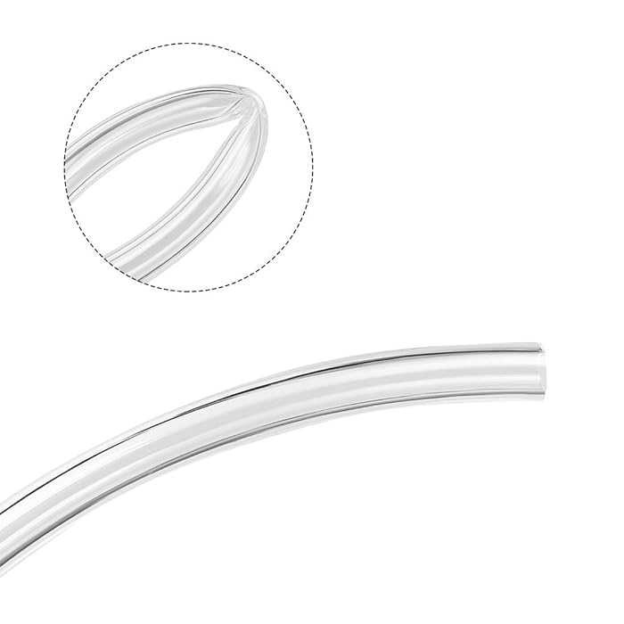 DLEIN 6mm x 4mm Pneumatic Air Compressor Tubing PU Hose Tube Pipe 3 Meter white transred 3 Mtr 984Ft 6mm x 4mm Pneumatic Polyurethane PU Hose Tube Pipe  - Image 2
