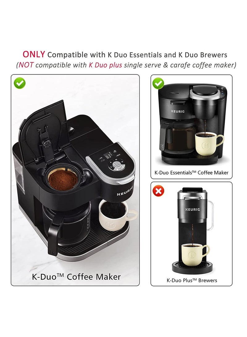 SYOSI 2 Pcs Reusable 8-12 Cup Basket Gold Mesh Coffee Filter for Keurig K-Duo Essentials for K Duo Brewers Machine Replaces your Paper Coffee Filters BPA Free - Image 4