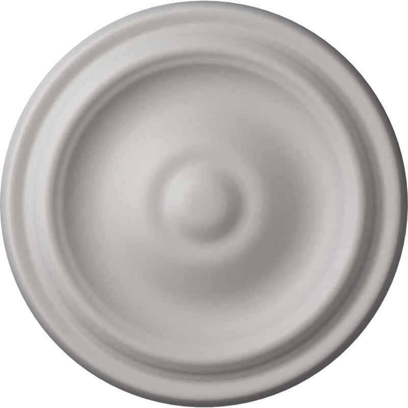 Ekena Millwork 9 5/8"OD x 1 1/8"P Maria Ceiling Medallion (Fits Canopies up to 1 3/4"), Hand-Painted Ultra Pure White - Image 1