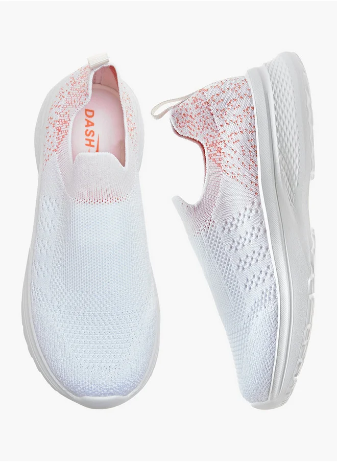 Dash Girls Pull Tab Detail Slip-On Sports Shoes