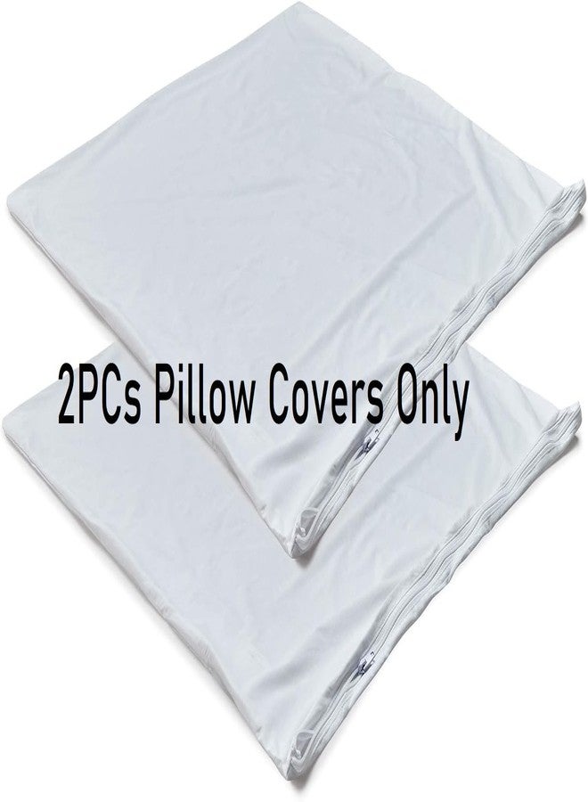 American Linen Egyptian Cotton 500 Thread Count Luxurious 2 PC Pillow Cases German/Extra Large Sequre Size 31" x 31"(Inches) -White Solid. Dimension in CM (80 cm x 80 cm) - Image 4