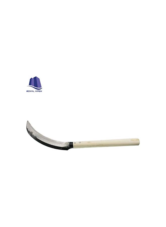 Royal Apex 2 Pcs Lightweight Gardening Grass Sickle Steel Sharp Wooden Handle Weeding Garden Tool - Image 4