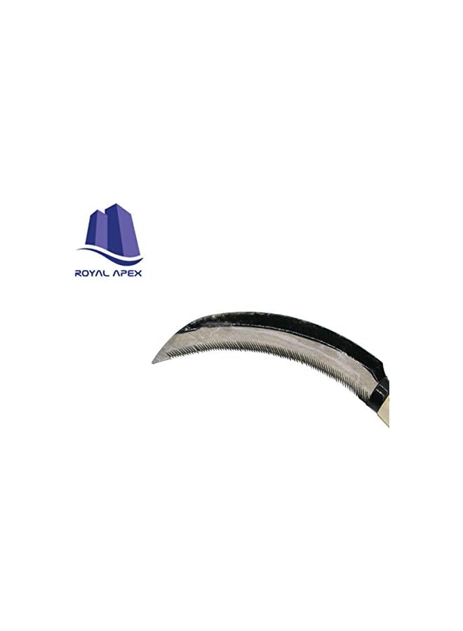 Royal Apex 2 Pcs Lightweight Gardening Grass Sickle Steel Sharp Wooden Handle Weeding Garden Tool - Image 5