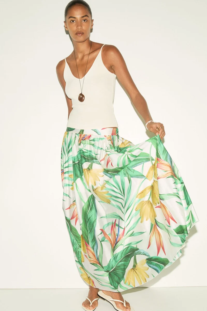 H&M Voluminous maxi skirt