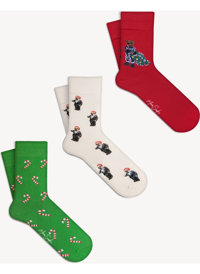 3-Piece Teddy Bear Christmas Socks - pzsku/Z729DF4A0E2CB1BC13DC9Z/45/_/1726914076/66e7cba8-ee23-4aab-9342-870bc08faa88