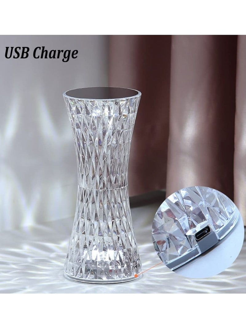 DubaiGallery Crystal Lamp Humidifier Air Humidifier Touch Night Light Cool Fogger Mister LED Room Decor Lights Home Documents  - Image 2