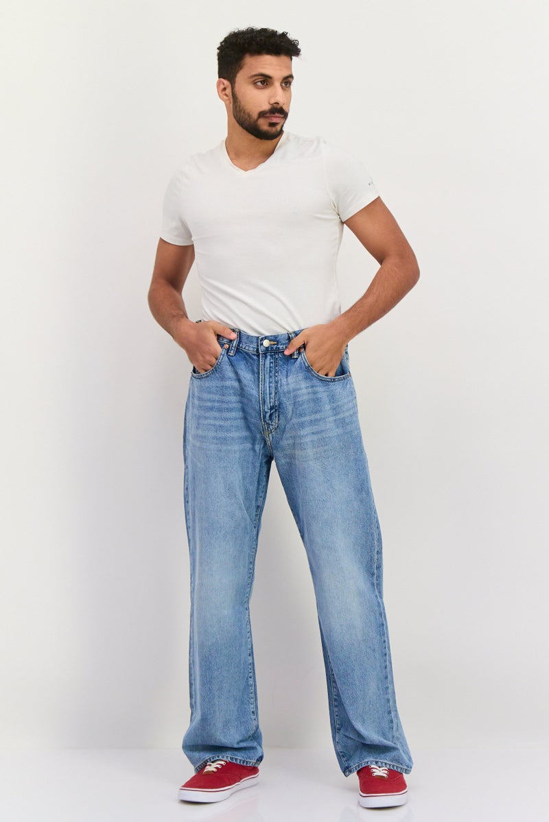 GAP Men Loose Fit Wash No Stretchable Denim, Blue - Image 2