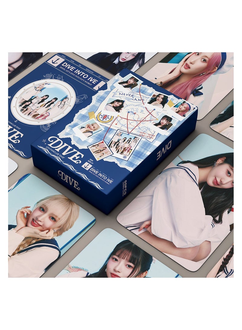 NIBEMINENT 55 Pcs Kpop IVE 4TH DIVE Lomo Cards Card For Fans Collection Gifts - Image 2