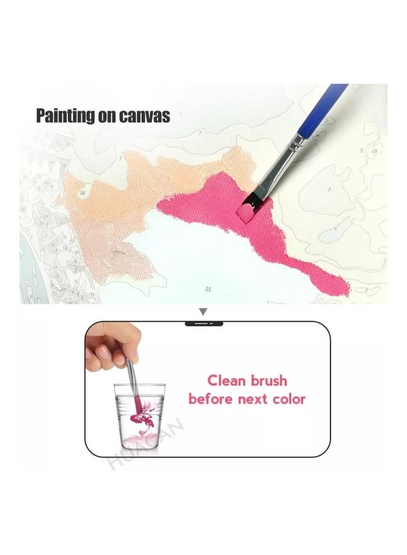 Cool Baby COOLBABY DIY Digital Oil Painting Hand Painted Landscape Painting Decorative Paintings - Image 4