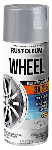 Rust-Oleum 366440 High Performance Wheel Spray Paint, 11 oz, Metallic Steel, (Pack of 1) - Image 5