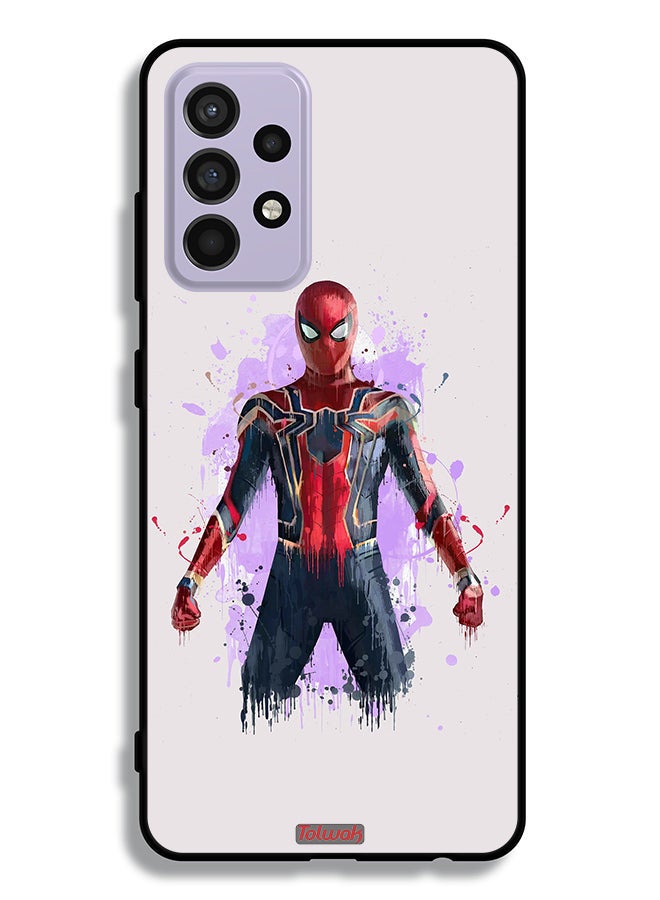 Tolwak Samsung Galaxy A52 5G Protective Case Cover Iron Spider Artwork - Image 1