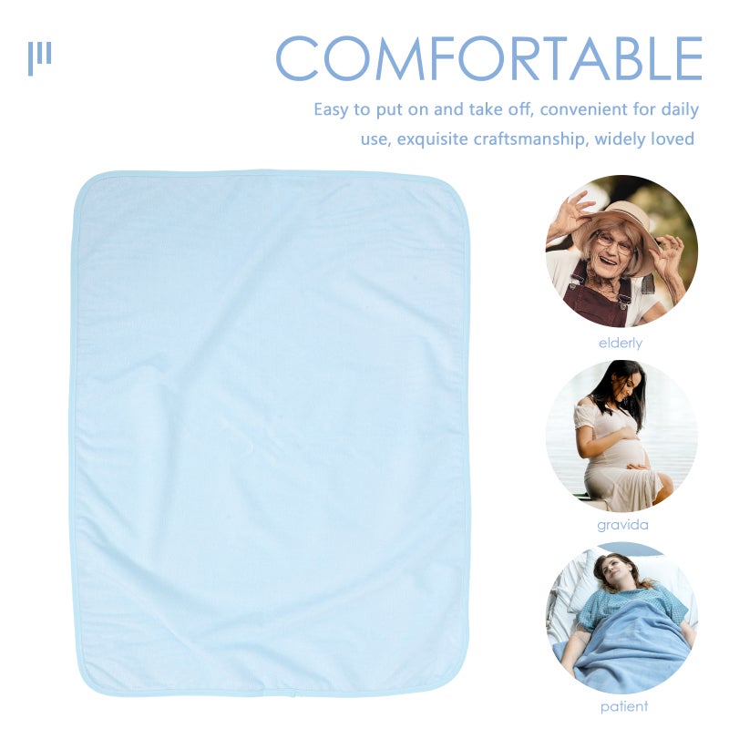 2pcs Breathable Pee Pad Reusable Adults Washable Diaper Pad Bed Wetting Bed Pad - Image 3