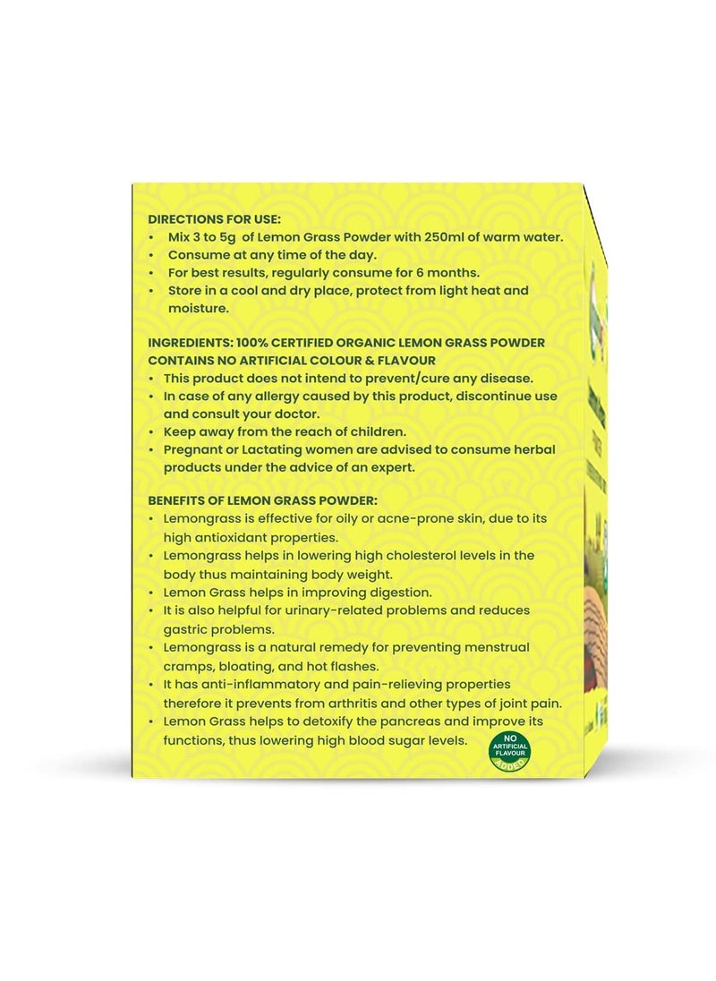 nutriorg - Lemon grass Powder 100g superfood for your body - Image 1