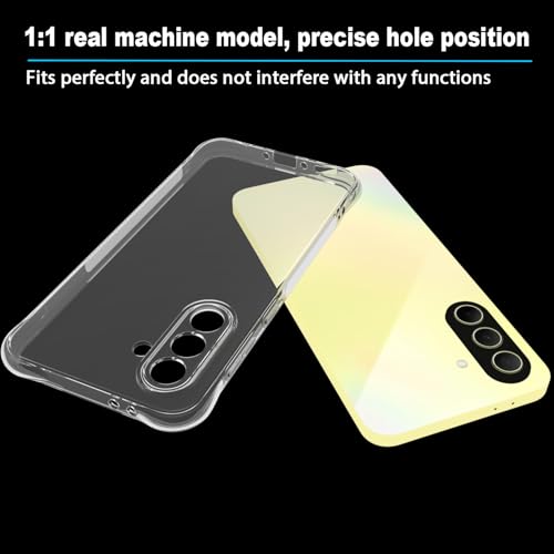 USTIYA Case for Samsung Galaxy A36 5G Clear TPU Four Corners Military-Grade Protection Cover Transparent Soft funda - Image 4
