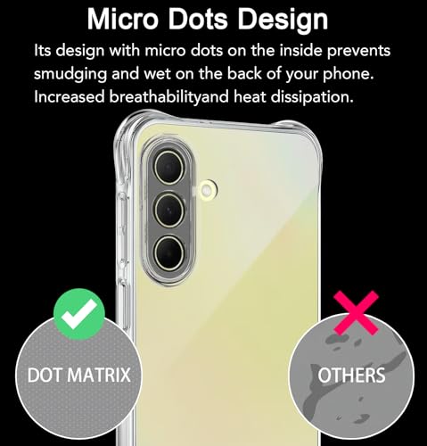 USTIYA Case for Samsung Galaxy A36 5G Clear TPU Four Corners Military-Grade Protection Cover Transparent Soft funda - Image 5