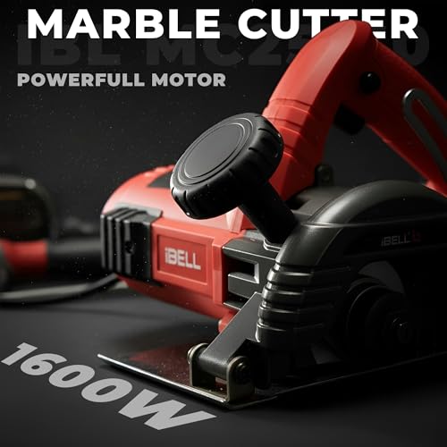 IBELL TOOLS iBELL IBL MC25-60 Heavy-Duty Marble Cutter |1600W|14,000 RPM |125mm Wheel | 38mm Cutting Depth | Large Stable Base Plate for Precision Cutting of Marble, Granite, Tile & Stone- 6 months warranty - Image 2