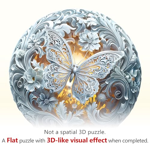 WOODBESTS Wooden Puzzles for Adults 200 Piece M 114 114in Celestial Wings Wood Puzzle Adult Unique Wooden Animal Jigsaw Puzzles Family Game and Birthday Gifts for Friend - Image 5