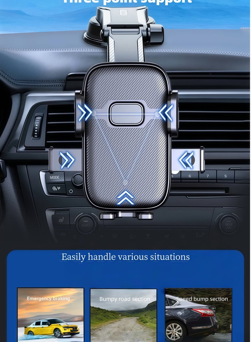[Car Essential] 360° Rotating Stable Phone Mount | One-Button Open/Close + Anti-Vibration | Compatible with Multiple Vehicle Models, No Shaking for Navigation & Browsing, Safer and More Worry-Free Driving! - Image 3
