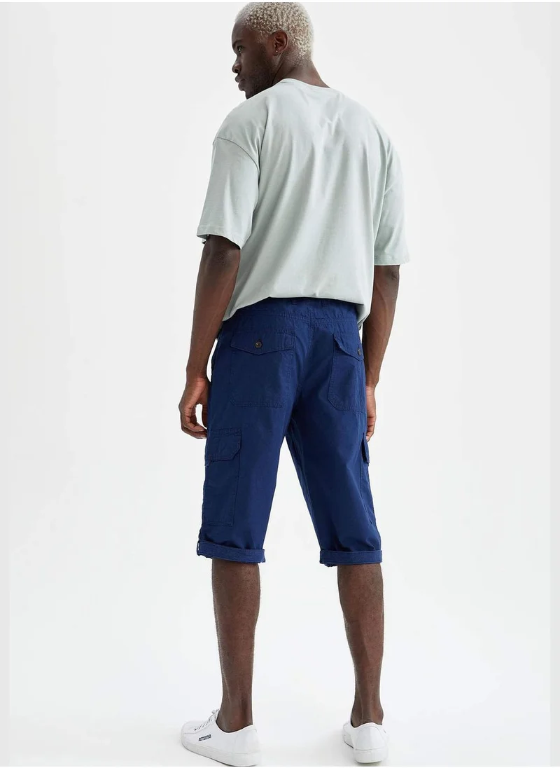 DeFacto Regular Fit Cargo Capri Shorts