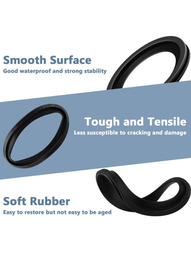 4PCS, Rv Toilet Seal Kit, Flush Ball Seal Gasket Replacement for Dometic 300/310 / 320 RV Toilets, Replacement Part for Rv and Trailer Toilets Solve Leakage Problem(Black)  - Image 5