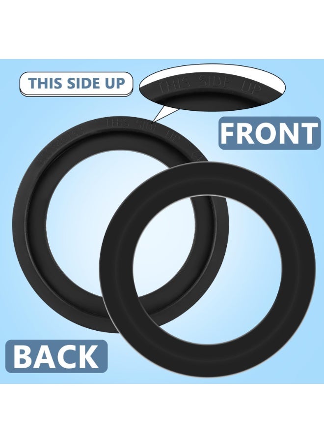 4PCS, Rv Toilet Seal Kit, Flush Ball Seal Gasket Replacement for Dometic 300/310 / 320 RV Toilets, Replacement Part for Rv and Trailer Toilets Solve Leakage Problem(Black)  - Image 3