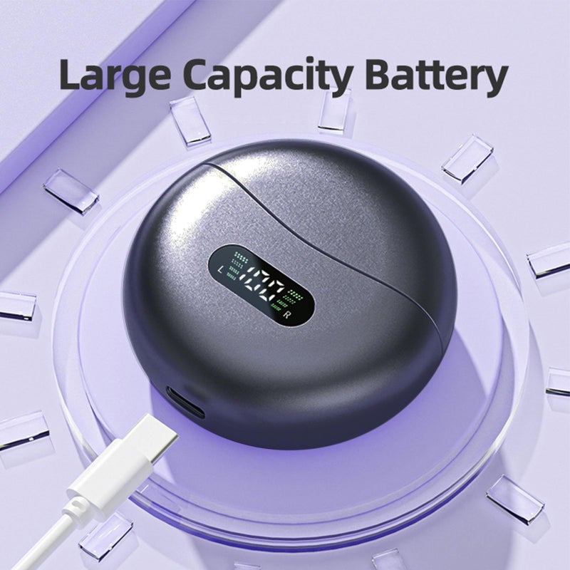 Translation Earbuds Real Time Ai Translator Bluetooth 5 Modern 144 Languages Translating Earbuds 3 Translation Modes HQ Sound ANC Android iOS Support Iron Gray - Image 4