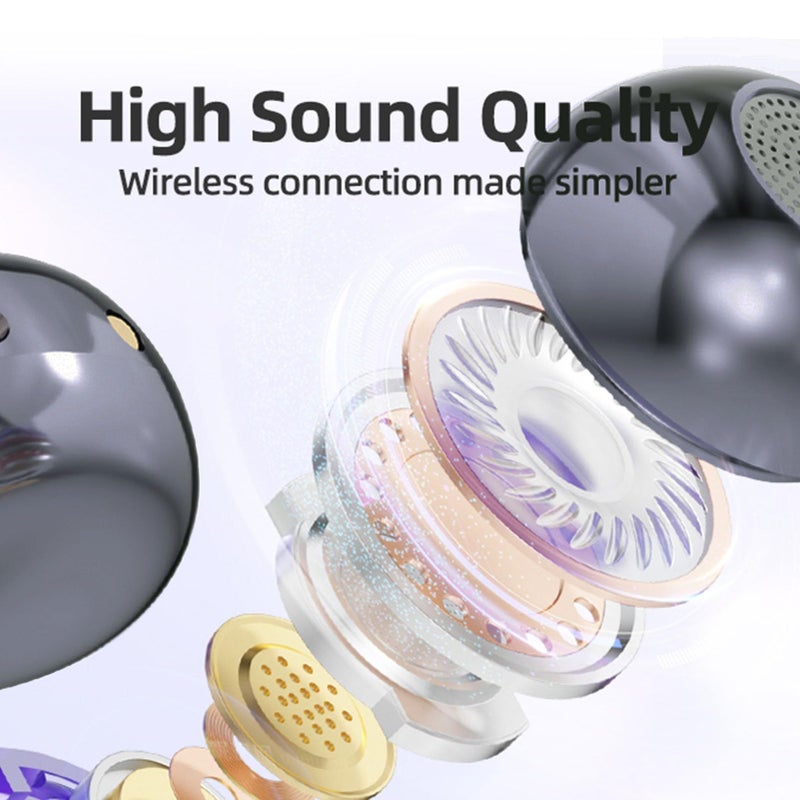 Translation Earbuds Real Time Ai Translator Bluetooth 5 Modern 144 Languages Translating Earbuds 3 Translation Modes HQ Sound ANC Android iOS Support Iron Gray - Image 5