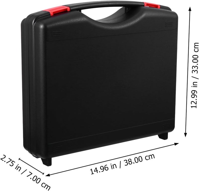 Portable Plastic Tool Storage Box 40x35x10cm with Handle, Multifunctional Tool Organizer Case for Home, Workshop, and Gardening Use - Image 2