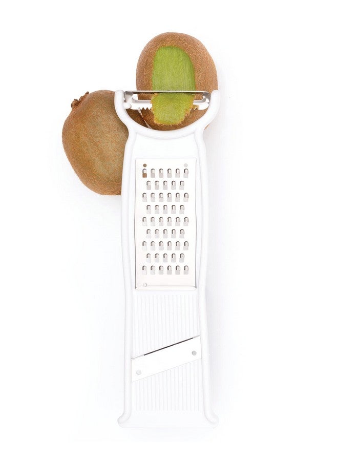 RITU 3 -in -1 Stainless Steel Vegetable Peeler | Ergonomic Handle | Ideal for Peeling, Julienning, and Slicing Potatoes, Carrots, Cucumbers, Apples, Tomatoes, Versatile Kitchen Accessory - Image 1