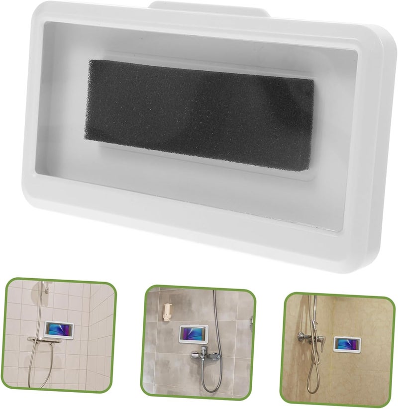 Bathroom Phone Holder Phone Case Pouch Shower Wall Mount No Drilling for Shower - Image 4