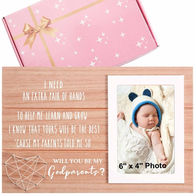 GODPARENTS PROPOSAL GIFTWILL YOU BE MY GODPARENTSGODMOTHER GODFATHER PHOTO FRAME FROM GODCHILDBAPTISM GIFTFIRST COMMUNION CONFIRMATION RELIGIOUS PROPOSAL PRESENTSWOODEN PICTURE FRAME