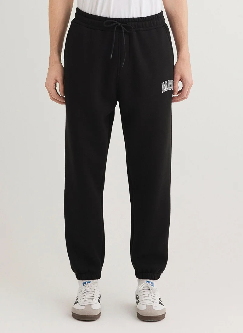 MAVI Mavi Logo Printed Black Sweatpants