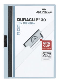 Durable مجلد Duraclip Clip مكون من 25 قطعة باللون الأزرق الفاتح  - Image 2